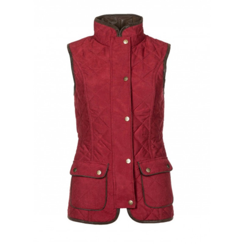 gilet rouge camaïeu