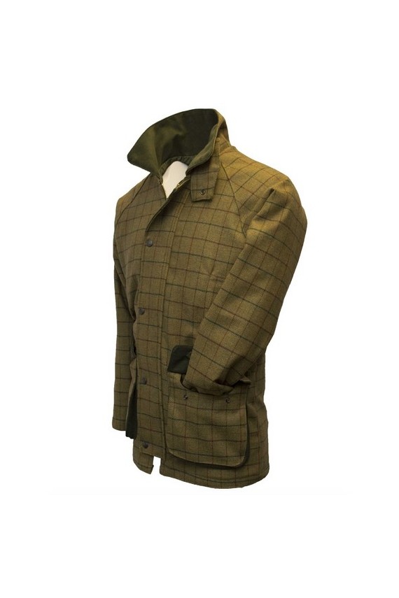 Manteau en tweed homme – Derby beige à carreaux
