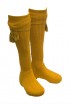 Chaussettes moutarde + garters - Homme