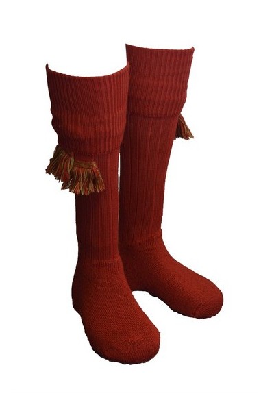 Chaussettes rouges + garters - Homme