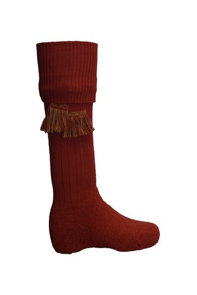 Chaussettes rouges + garters - Homme