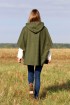 Cape Laveline CITY réversible - Tweed Loden antic