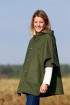 Cape Laveline CITY réversible - Tweed Loden antic