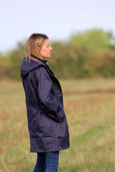 Imperméable Oxford bleu - femme