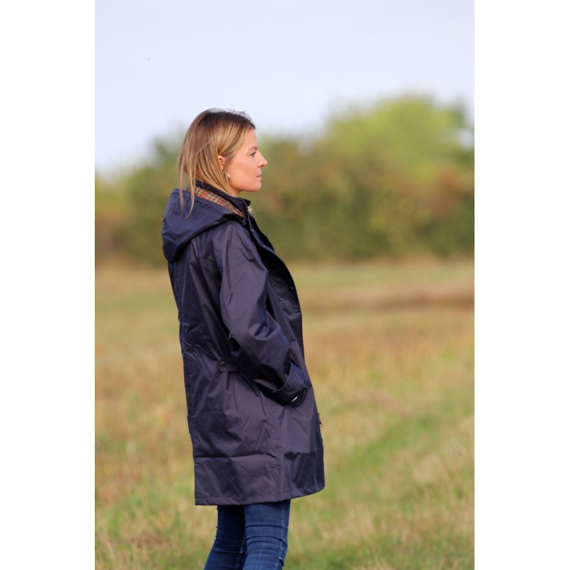 Imperméable, coupe-vent bleu marine femme