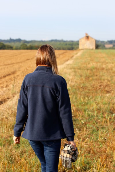 Veste polaire bleue