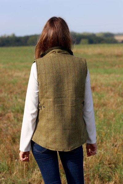 Gilet tweed clair