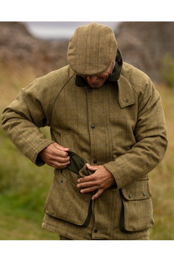 manteau homme vert olive