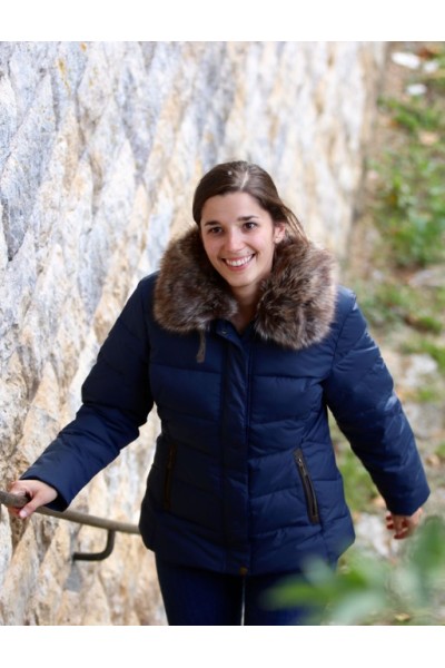 Manteau Doudoune Alice – Bleu | Chaleur élégante et confort féminin