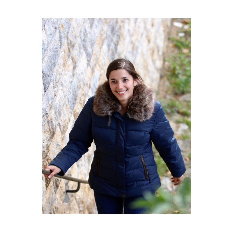 Doudoune femme bleu Alice – manteau chaud, léger et élégant
