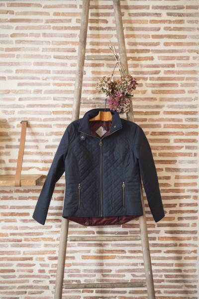 Veste huilée matelassée - Navy