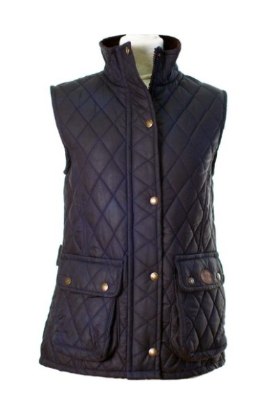 Gilet matelassé femme bleu marine déperlant