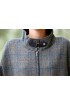 Veste cape 100% tweed - Vert