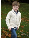 Gilet blanc en laine enfant