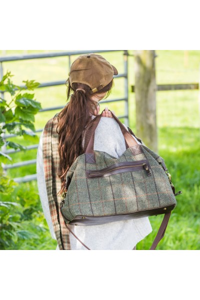 Sac de week-end en tweed