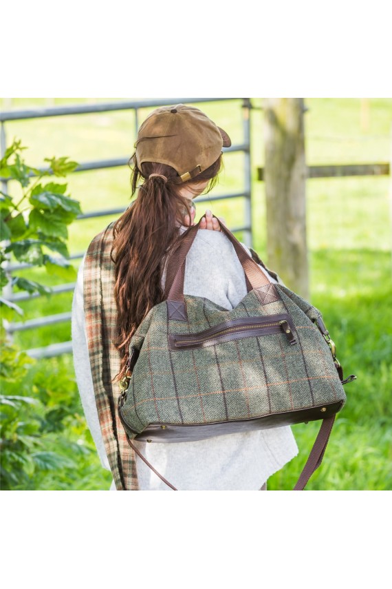 Sac de week-end en tweed