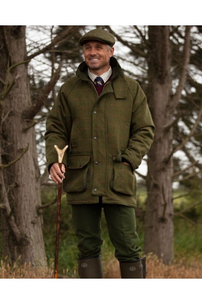 Manteau en tweed homme - Vert foncé