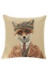 Coussin renard à casquette