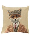 Coussin renard à casquette