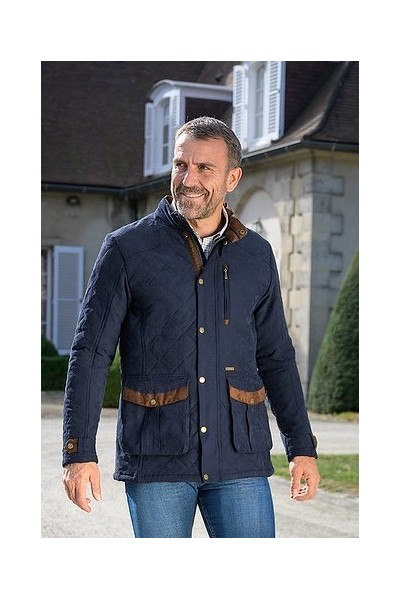 Veste matelassée homme bleue marine