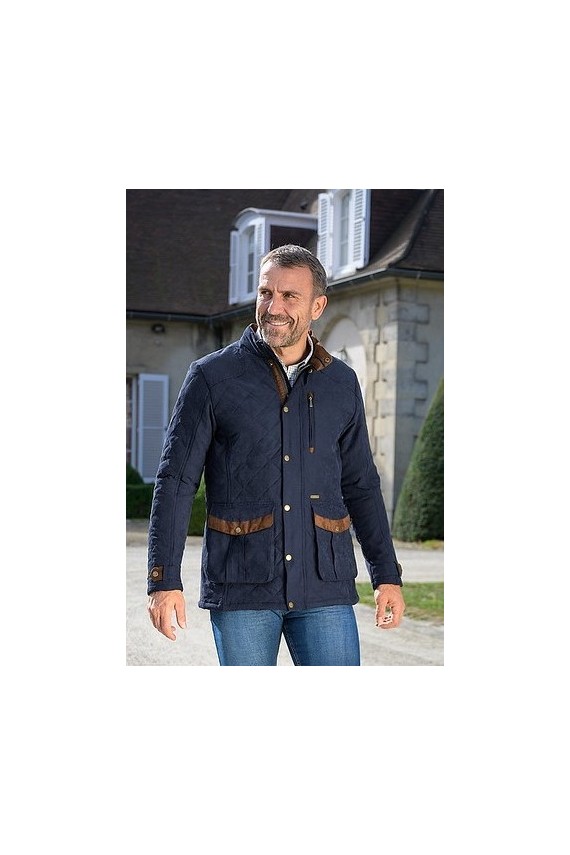 Veste chasse matelassée vert 100 Olive Noire / Kaki Homme