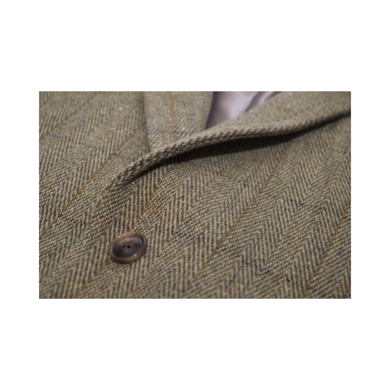 Veste Harris Tweed London à chevrons sable – Boutique Harris Tweed