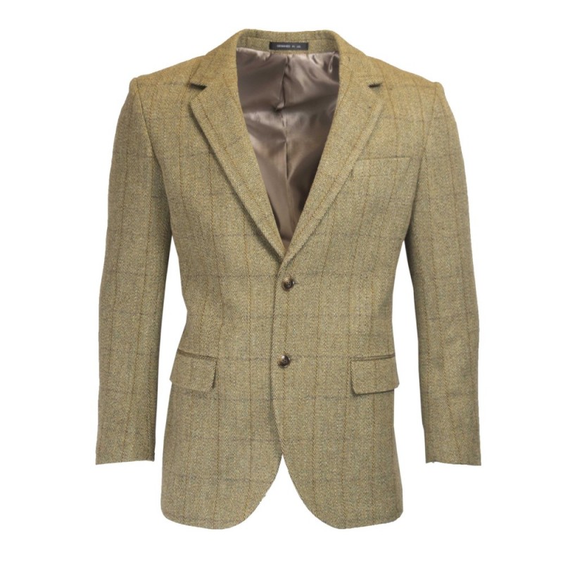 Hackett London Green Tweed WPANE Veste, Vert 6 ah/Ornge, 50 Homme