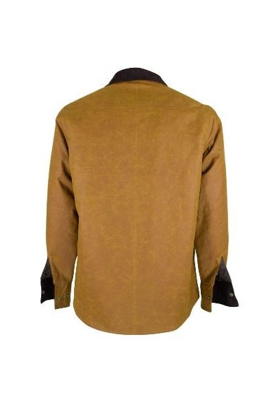 Veste surchemise homme huilée - jaune moutarde