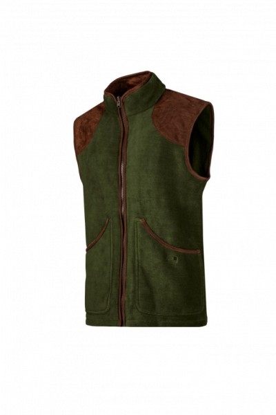 Gilet polaire homme vert forêt