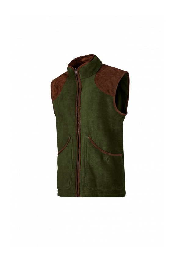 Gilet polaire homme vert forêt