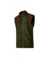 Gilet polaire homme vert forêt