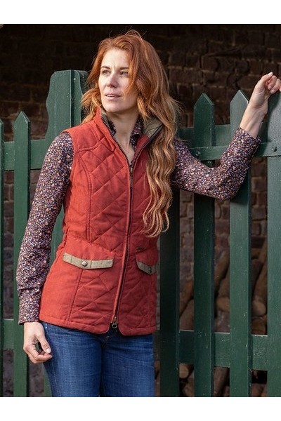 gilet rouge brique