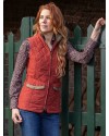 Gilet matelassé femme - Rouge brique