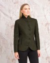 Veste Nicole femme - Green Herringbone