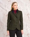 Veste Nicole femme - Green Herringbone