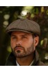 Casquette Bakerboy tweed marron Homme et Femme