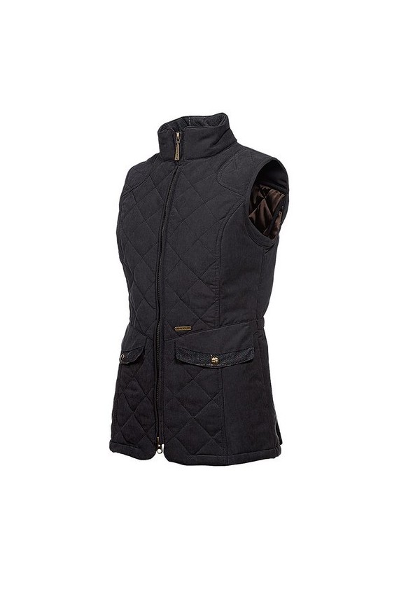 Gilet Long Matelassé Pour Femme - Léger, Chaud, Fermeture éclair Et Col Montant - Idéal Automne-hiver