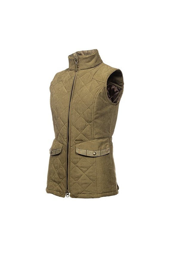 Gilet matelassé femme - Rouge brique Gilet matelassé femme - Rouge brique