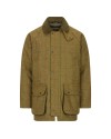 Manteau en tweed homme – Green forest | 100 % laine – imperméable, col détachable