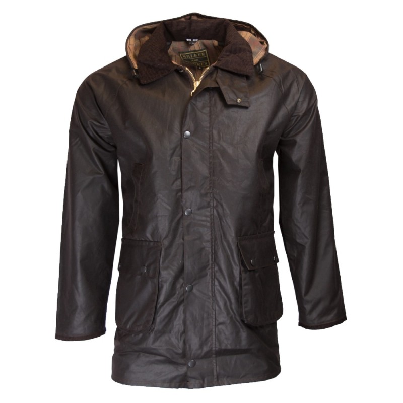 Veste Caban SCHOTT N.Y.C. Taille L - 100% Coton Huilé Imperméable - Occasion En Très Bon état (lavé)
