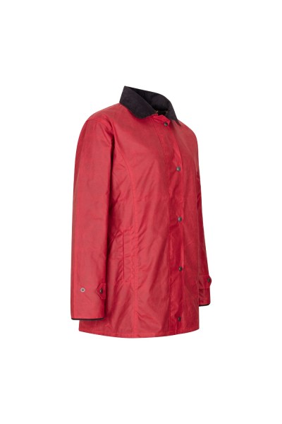 Manteau huilé femme - Rouge