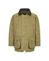 Manteau enfant en tweed - Vert clair