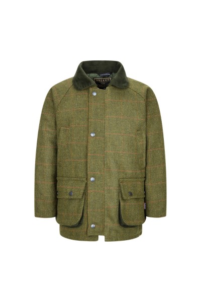 Manteau enfant en tweed -...