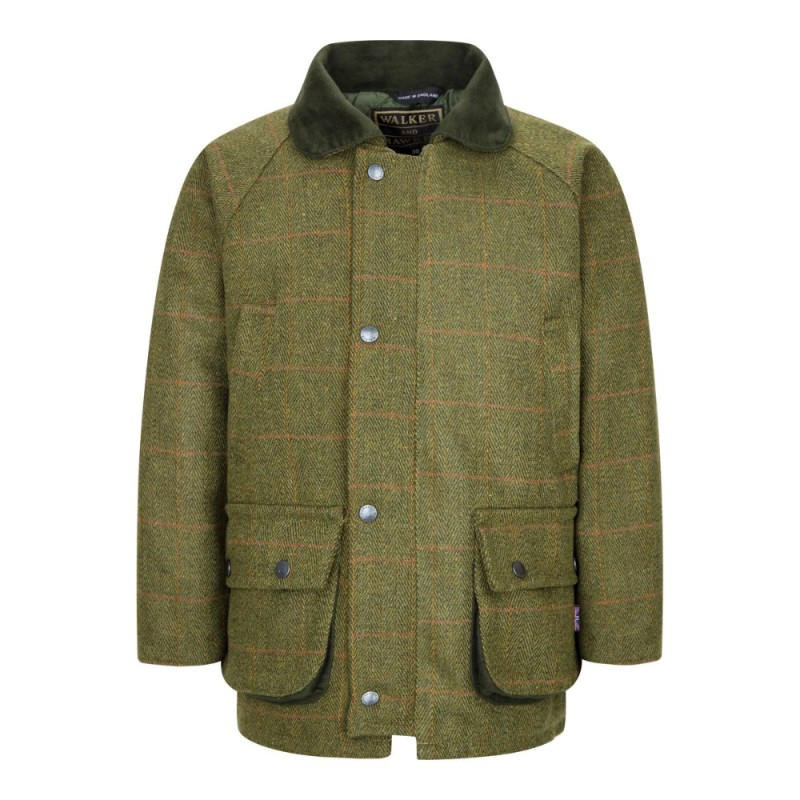 Manteau tweed homme vert clair – imperméable, col détachable – style