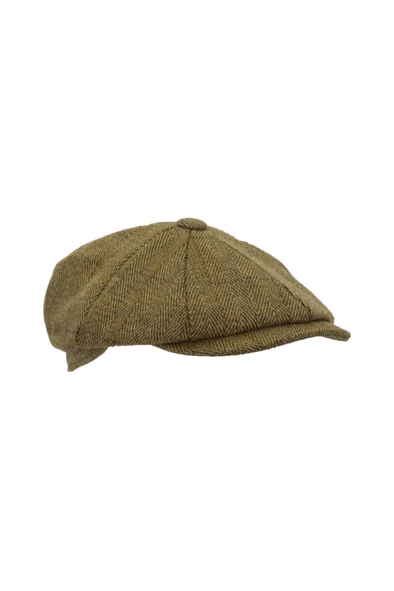 Casquette Bakerboy tweed clair Homme et Femme