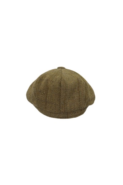 Casquette Bakerboy tweed clair Homme et Femme