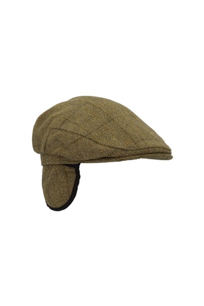 Casquette à rabat tweed clair H/F - oreillettes