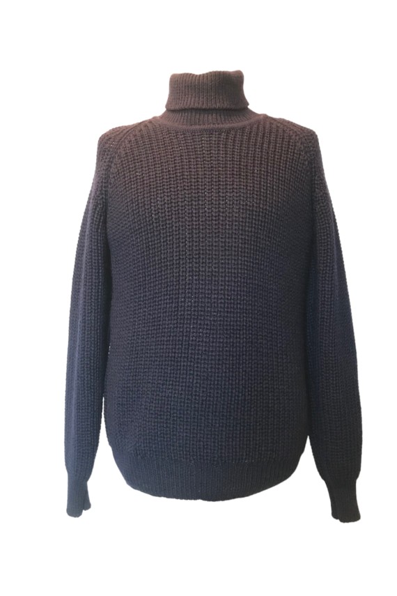 Pull col roulé Submariner homme – Bleu marine | 100 % pure laine – tricoté en Irlande