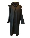 Imperméable Lambourn noir | Coupe longue & imperméable – style équitation classique