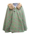 Cape Mahault - Tweed vert et carreaux roses